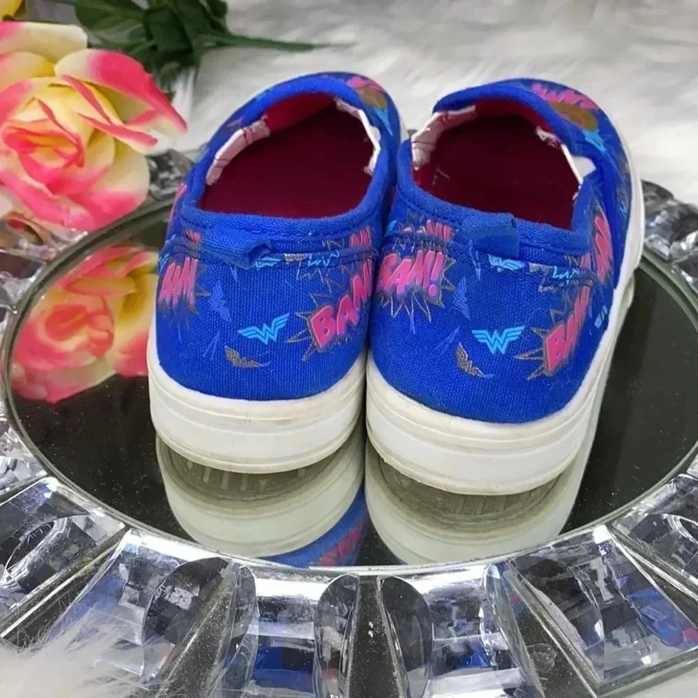 Wonder Woman Canvas Tennis Slip On Sneaker…
